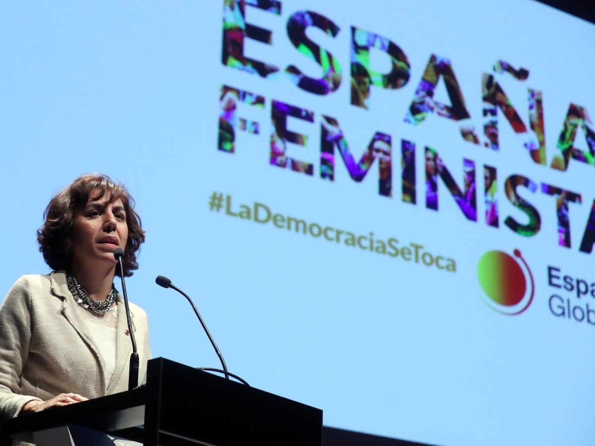 Foto: Irene Lozano, en un acto de España Global. (EFE)