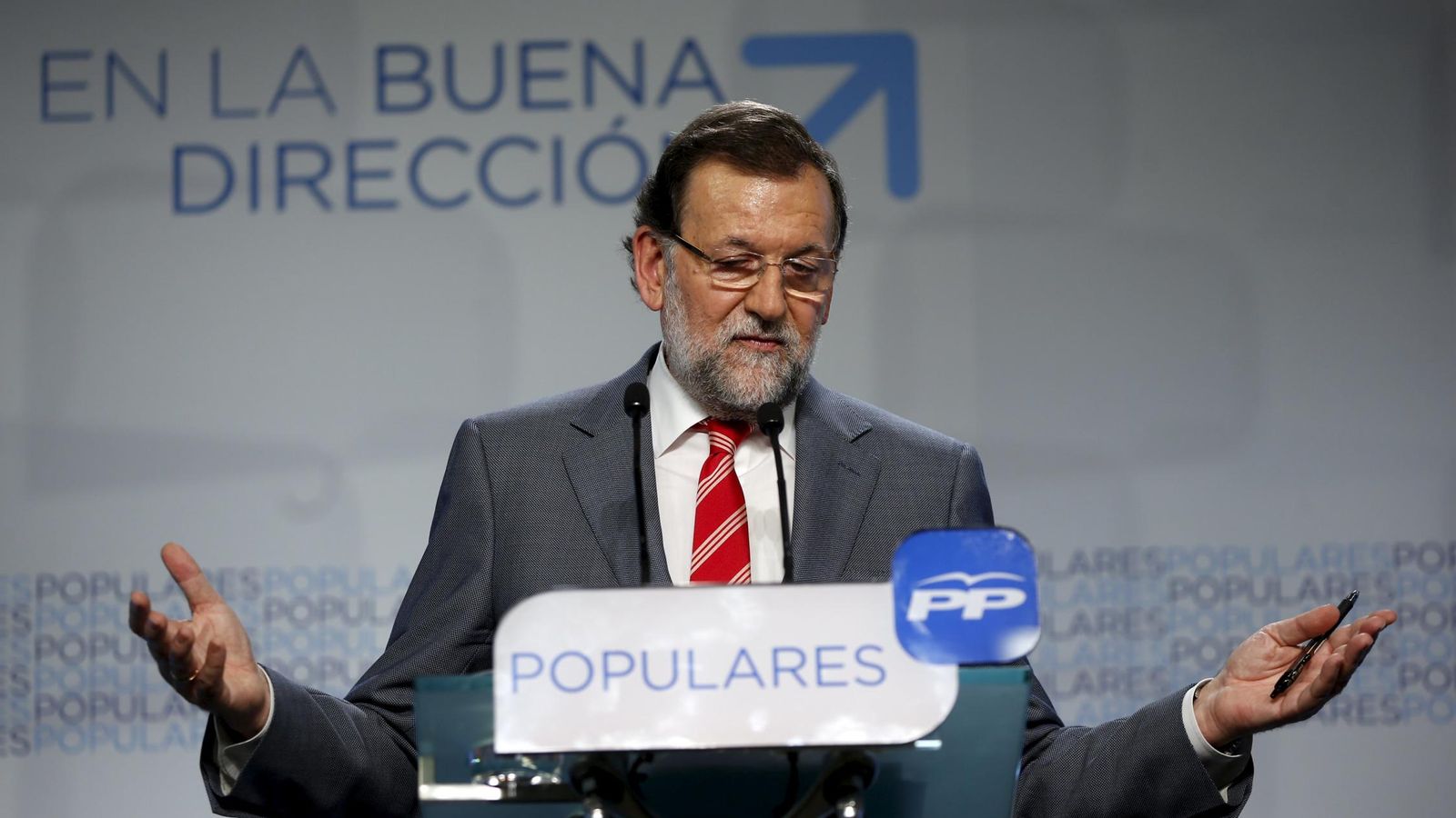 Foto: El presidente Mariano Rajoy durante la rueda de prensa que ofreció ayer
