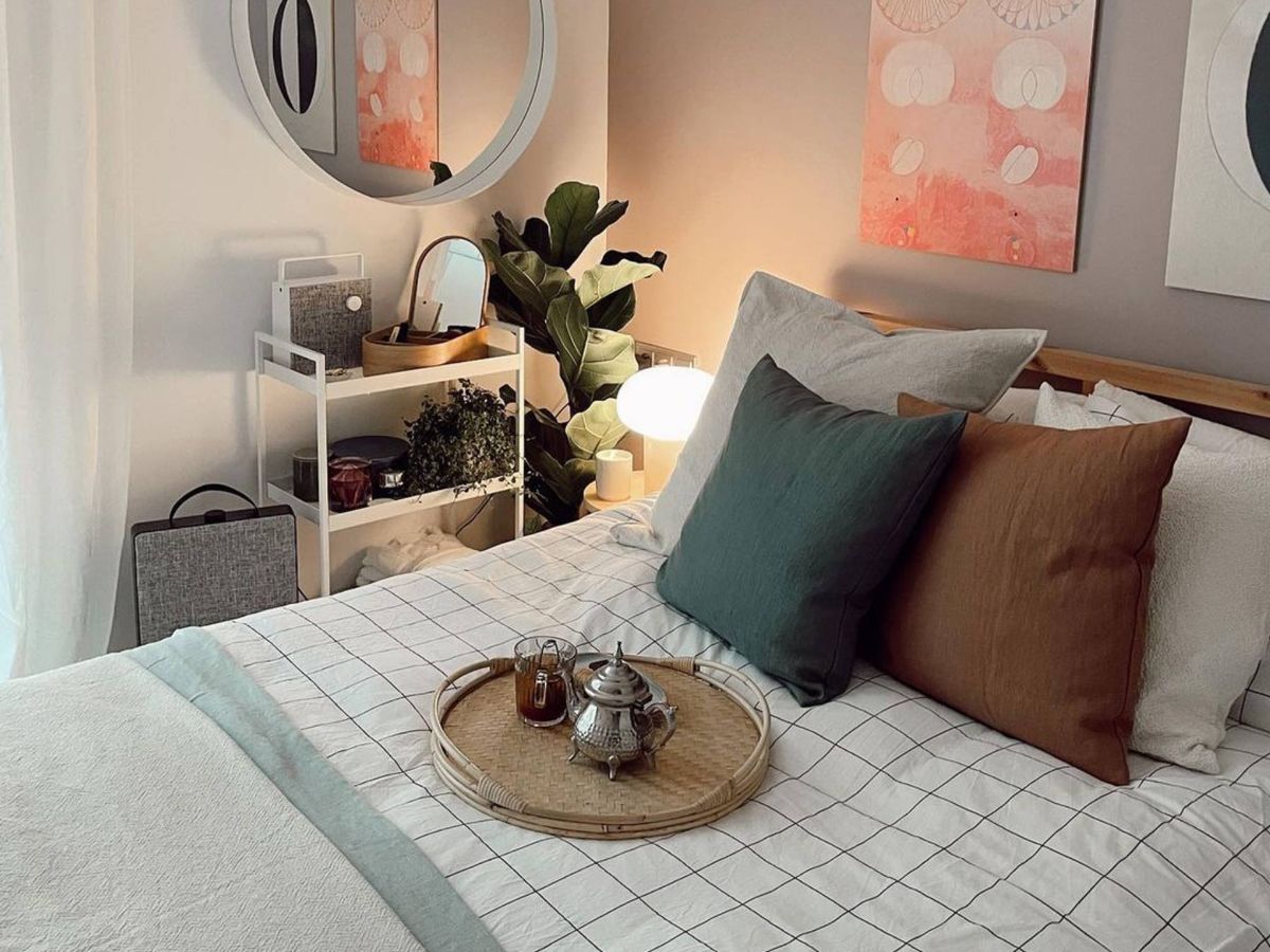 Foto: El spa en el dormitorio que nos proponen Ikea y Ana Noguera. (Instagram @vanillaandco_)