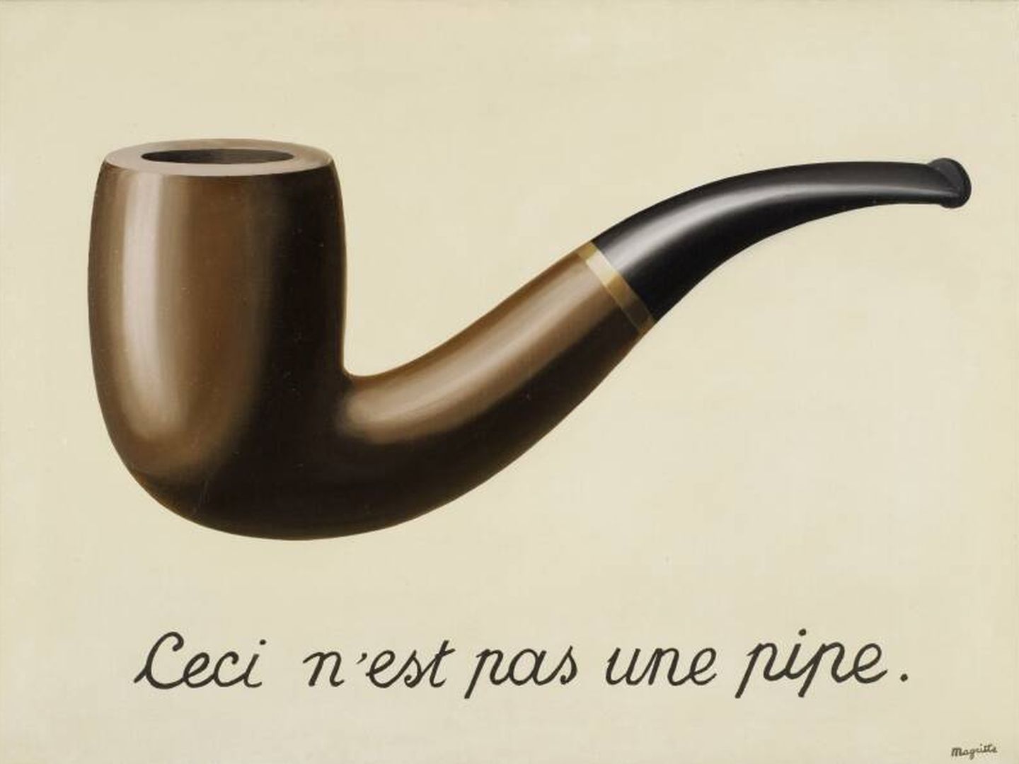 'Ceci n´est une pipe'. René Magritte. 1928