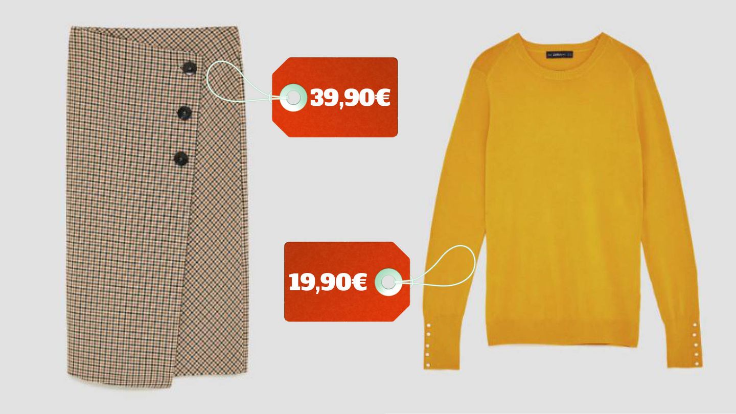 La falda y el jersey elegidos por Ivanka son de Zara y cuestan menos de 60 euros. 