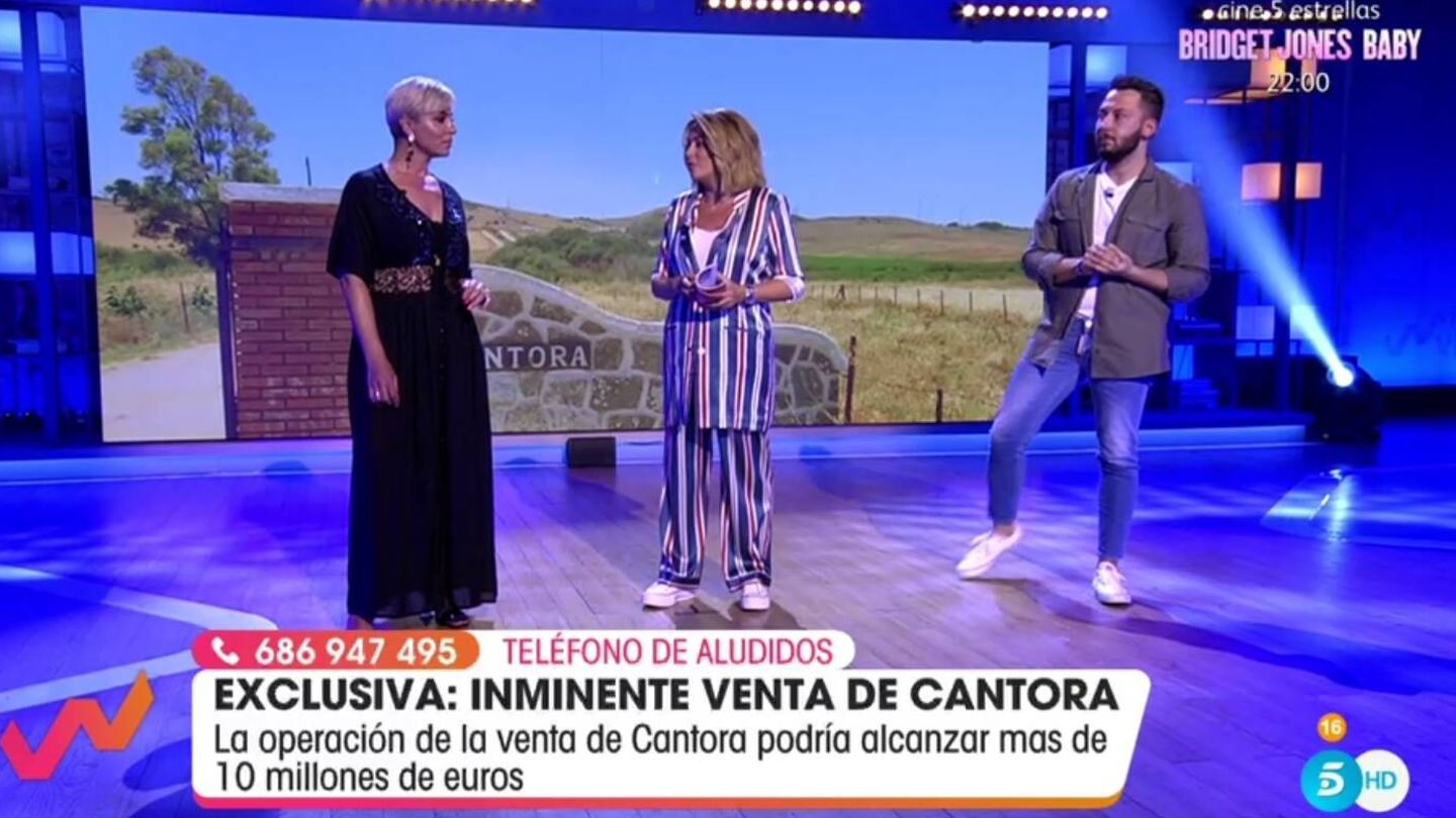 Ana María Aldón, Toñi Moreno y Avilés, en 'Viva la vida'. (Telecinco).