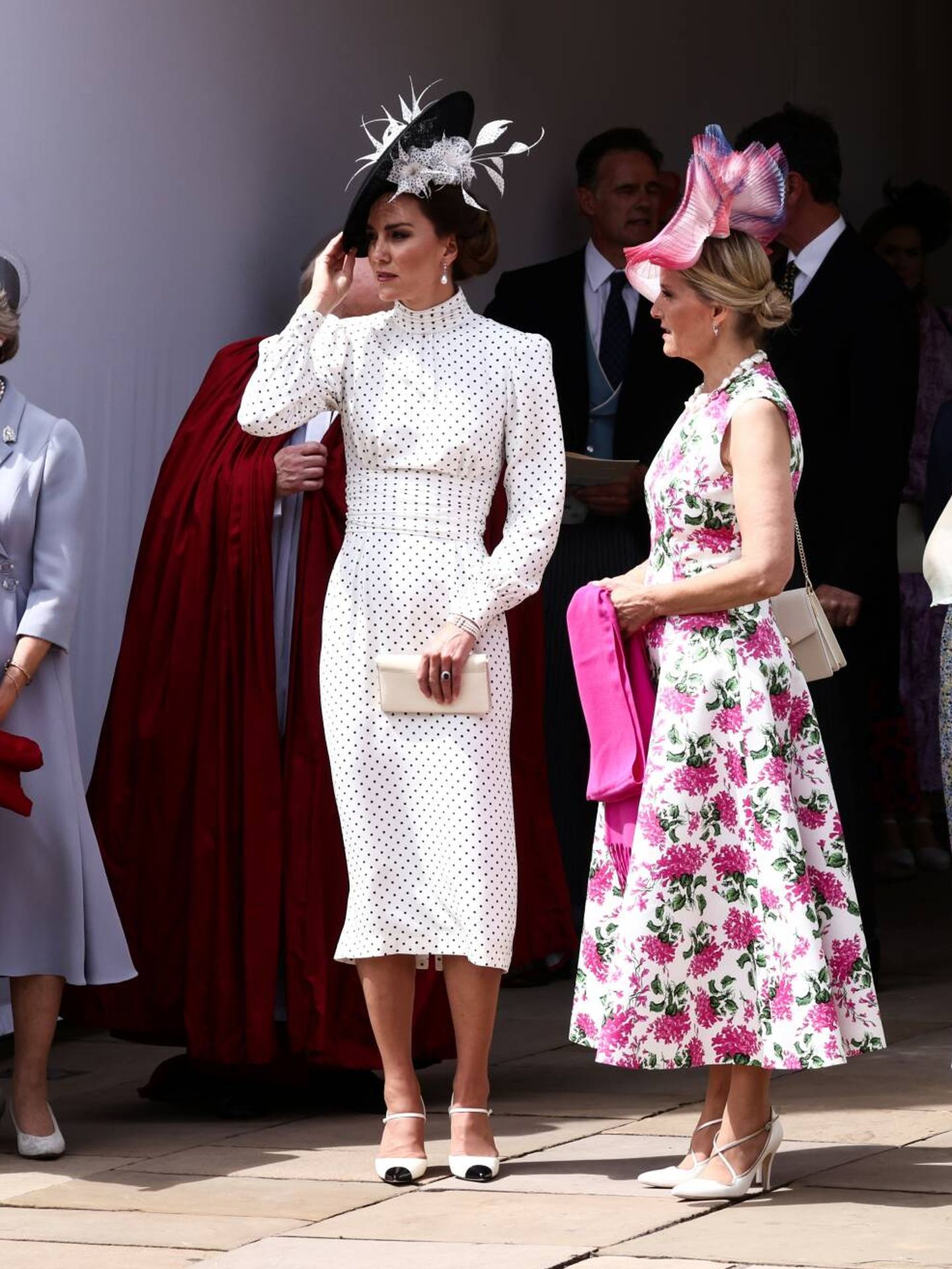  Kate Middleton y Sophie de Wessex, en el Día de la Jarretera. (Getty)