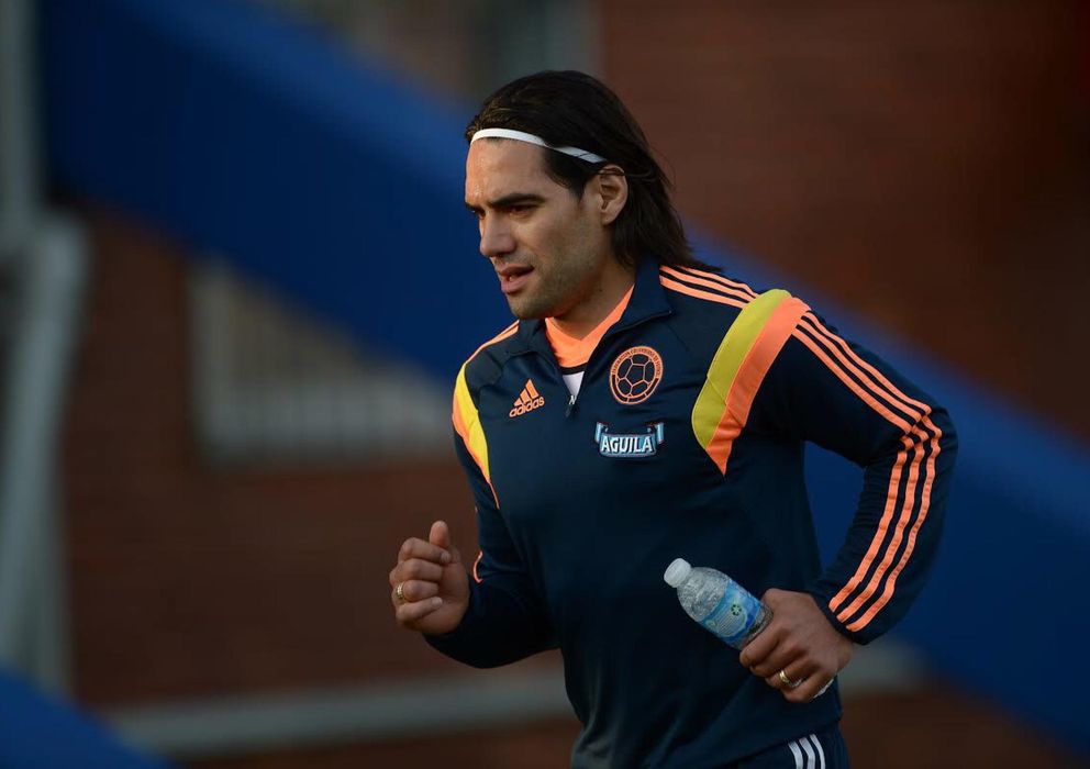 Foto: Falcao durante un entrenamiento con Colombia (Efe).