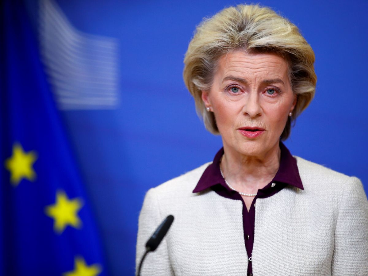 Foto: La presidenta de la Comisión Europea, Ursula Von der Leyen. (Reuters/Johanna Geron Pool).
