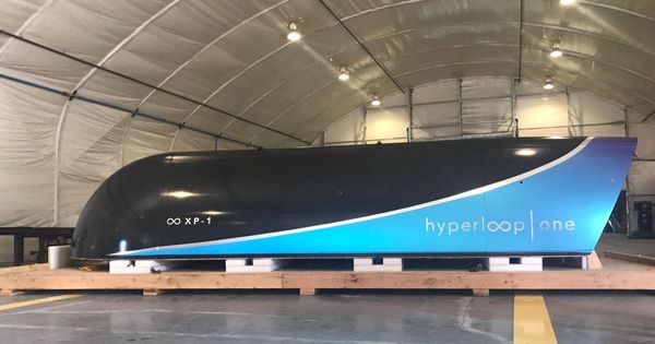 Foto: Foto del vehículo Hyperloop One en EEUU. (Reuters)