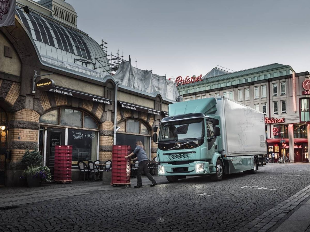 Foto: Volvo comercializa una gama de camiones eléctricos para distribución en entorno urbano.