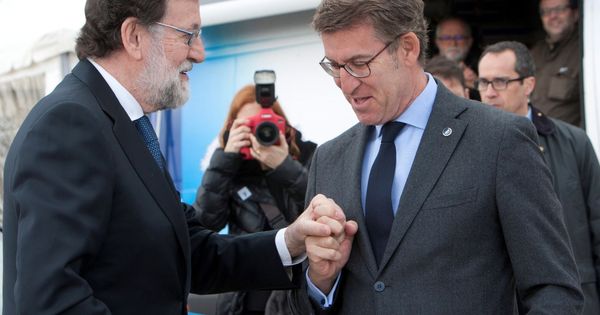 Foto: Mariano Rajoy con el presidente de la Xunta de Galicia, Alberto Núñez Feijóo. (EFE)