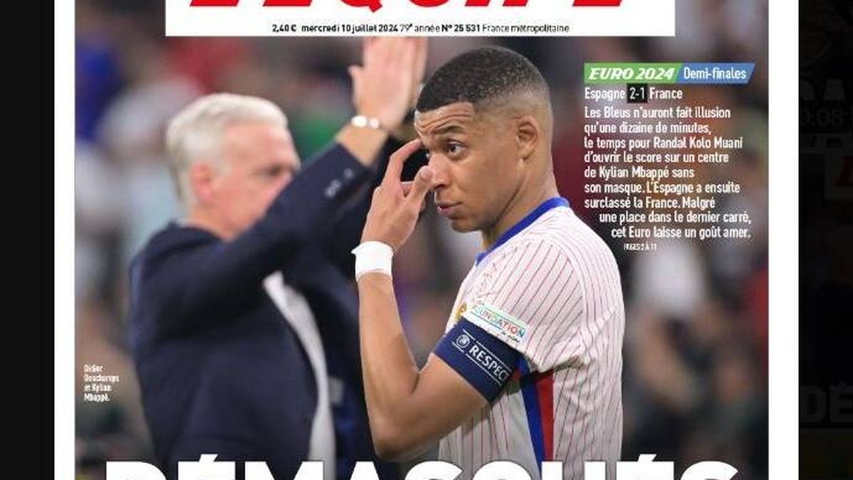 "Desenmascarados": la prensa francesa ataca muy duro a su selección tras su derrota contra España en la Eurocopa
