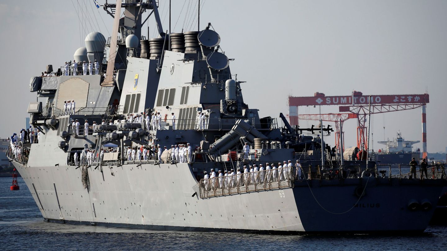 La nave USS Milius en una imagen de archivo. (Reuters/Issei Kato)