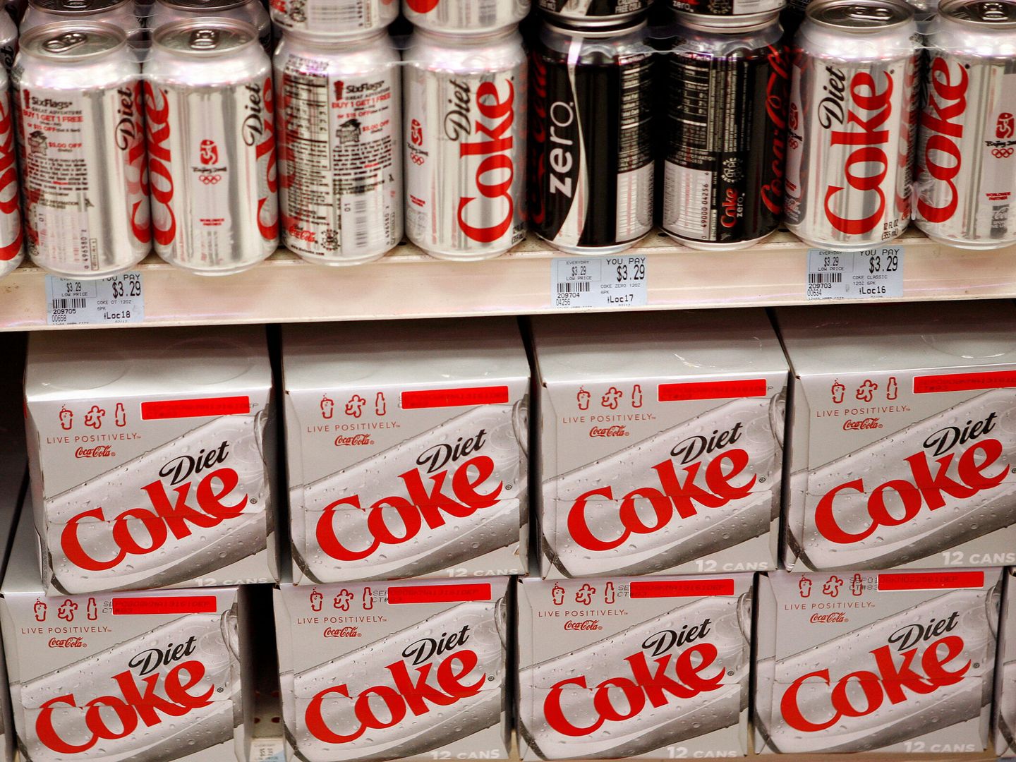 Los productos de Coca-Cola fueron la imagen de la crisis del aspartamo. (Reuters/S. Stapleton)