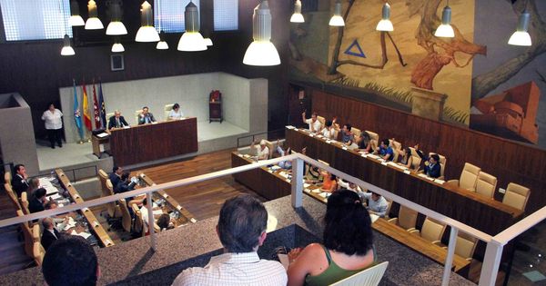 Foto: Una sesión del pleno municipal de Leganés.