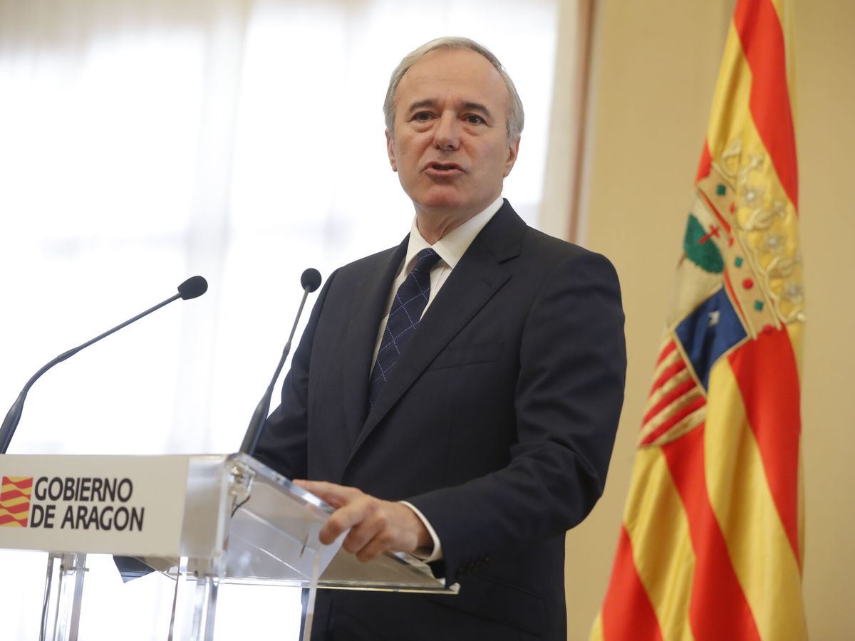 Foto: El presidente de Aragón, Jorge Azcón. (EFE/Javier Cebollada)