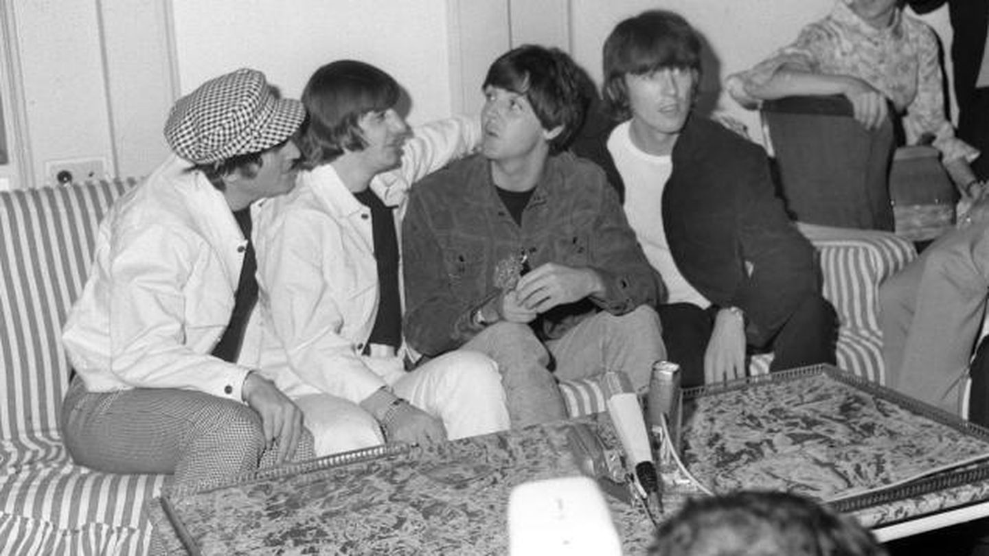Rueda de prensa de The Beatles en Madrid. (EFE)