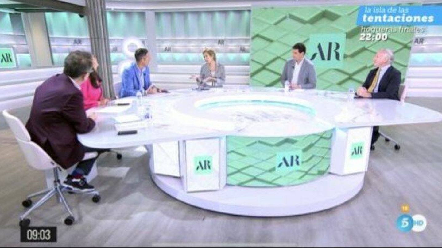 La mesa política de 'El programa de AR'. (Telecinco)
