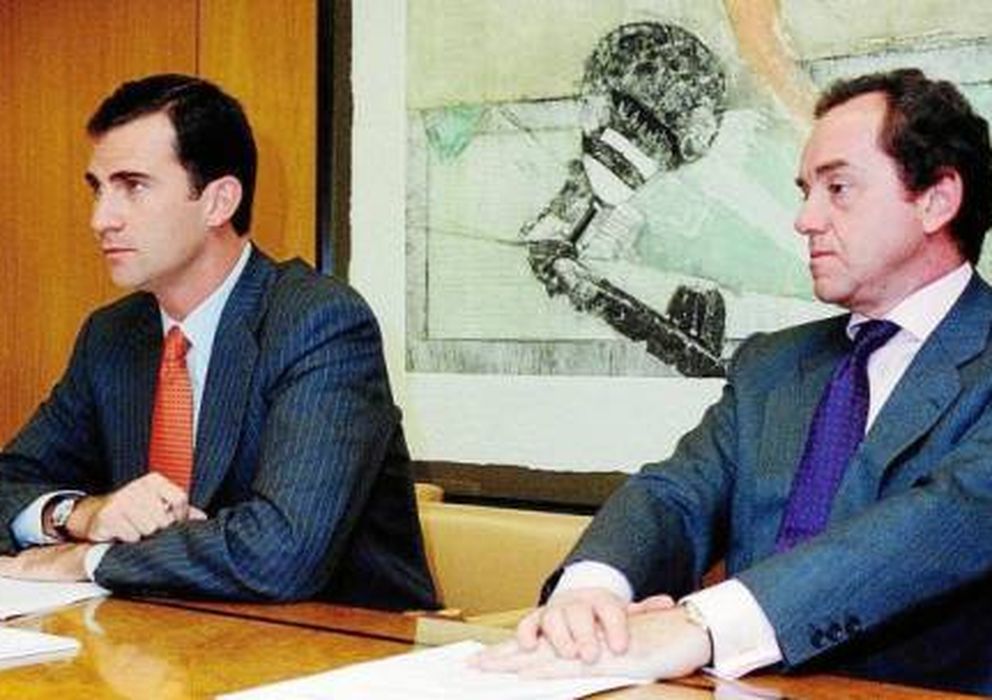 Foto: Felipe VI con Jaime Alfonsín en una imagen de archivo. 