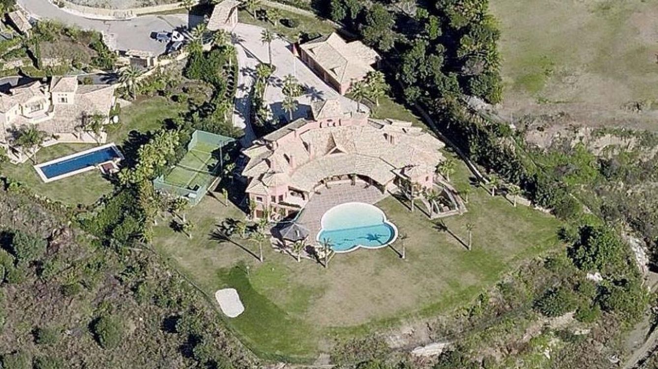 Imagen aérea de la mansión de Ángeles Muñoz.