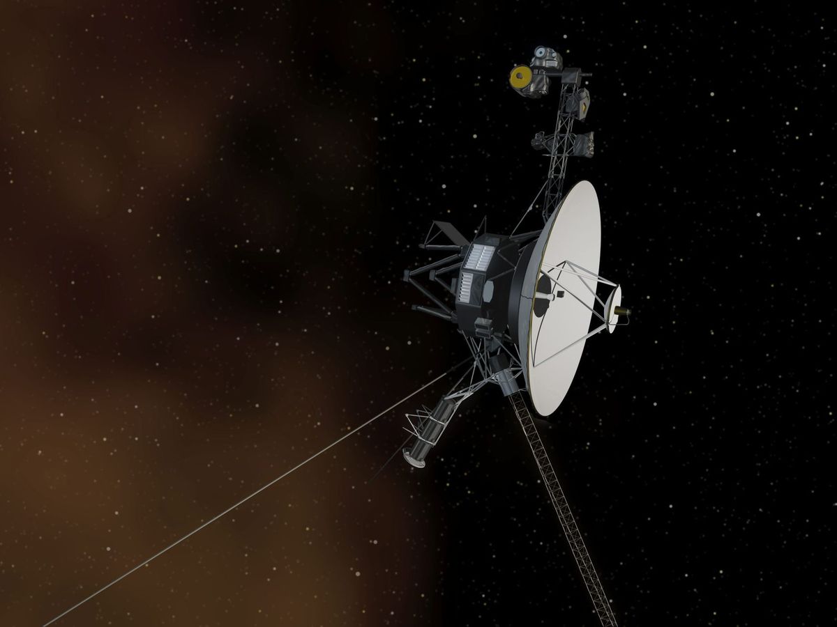 Foto: Recreación de la sonda Voyager 1 surcando los confines del espacio profundo (EFE/NASA-JPL)
