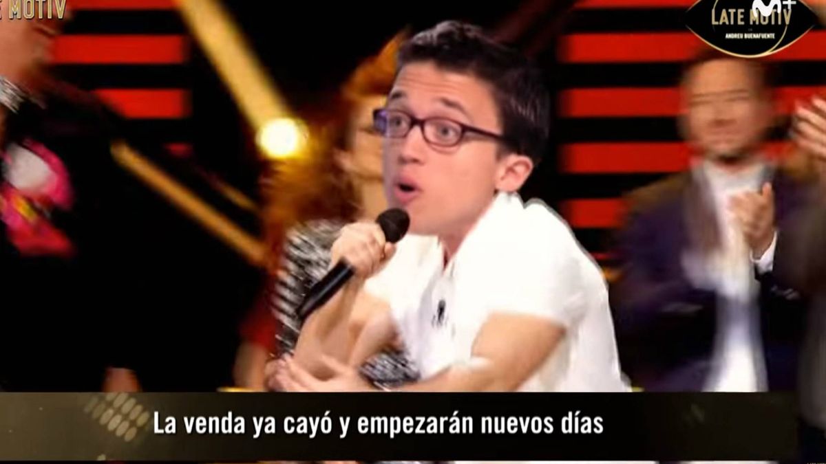 El montaje de Buenafuente en el que Errejón canta por Eurovisión: "La venda ya cayó"