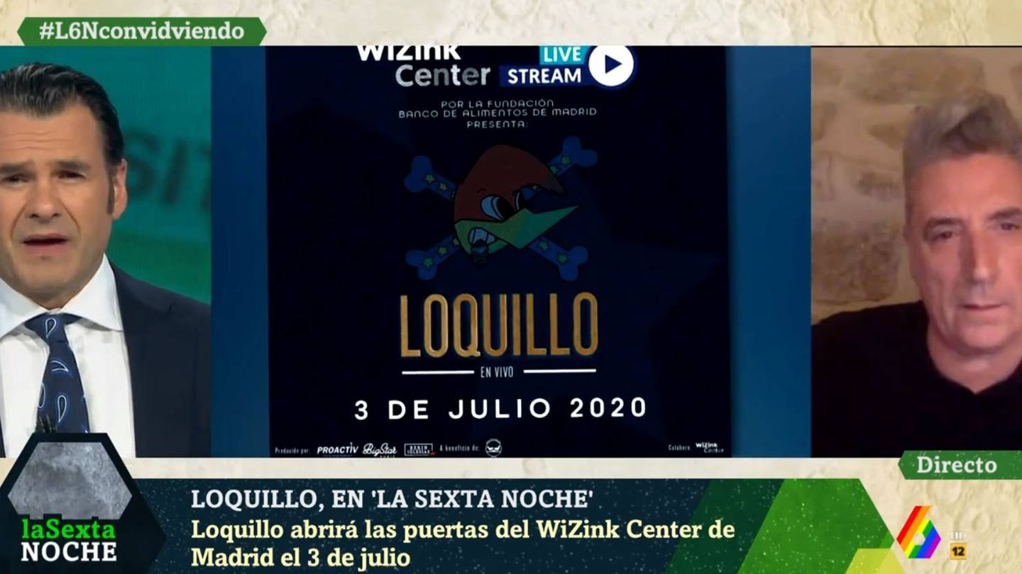Iñaki López entrevistando a Loquillo. (La Sexta).