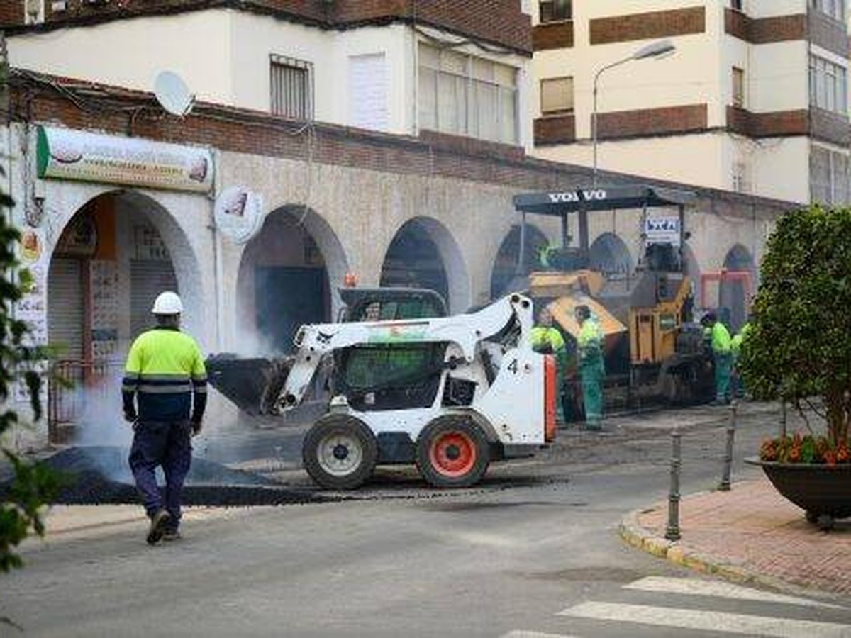 Foto: Vista de las obras de renovación en Almería. (Ayuntamiento de Almería)