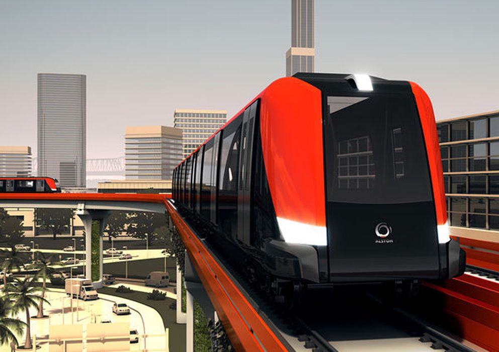 Foto: Imagen del Axonis, un metro similar al que se construirá en Arabia Saudí. (FOTO: Alstom)