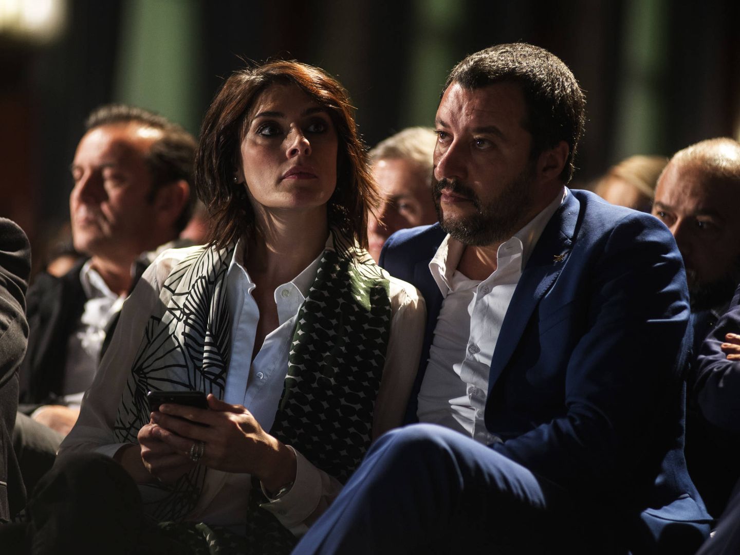 Isoardi y Salvini. (Getty Images)