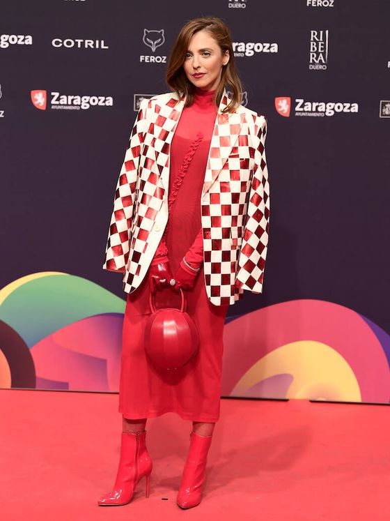 Leticia Dolera en la alfombra roja de los Premios Feroz. (Limited Pictures/JG)