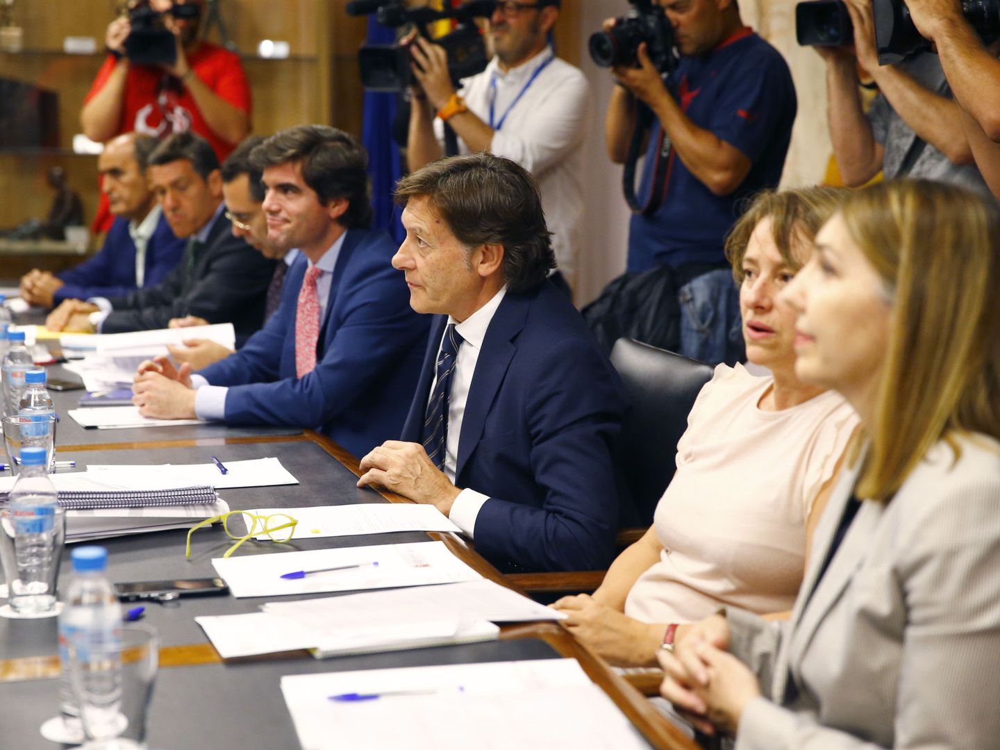 José Ramón Lete presidió la reunión de la Comisión Directiva del CSD que suspendió a Villar el 25 de julio. (EFE)