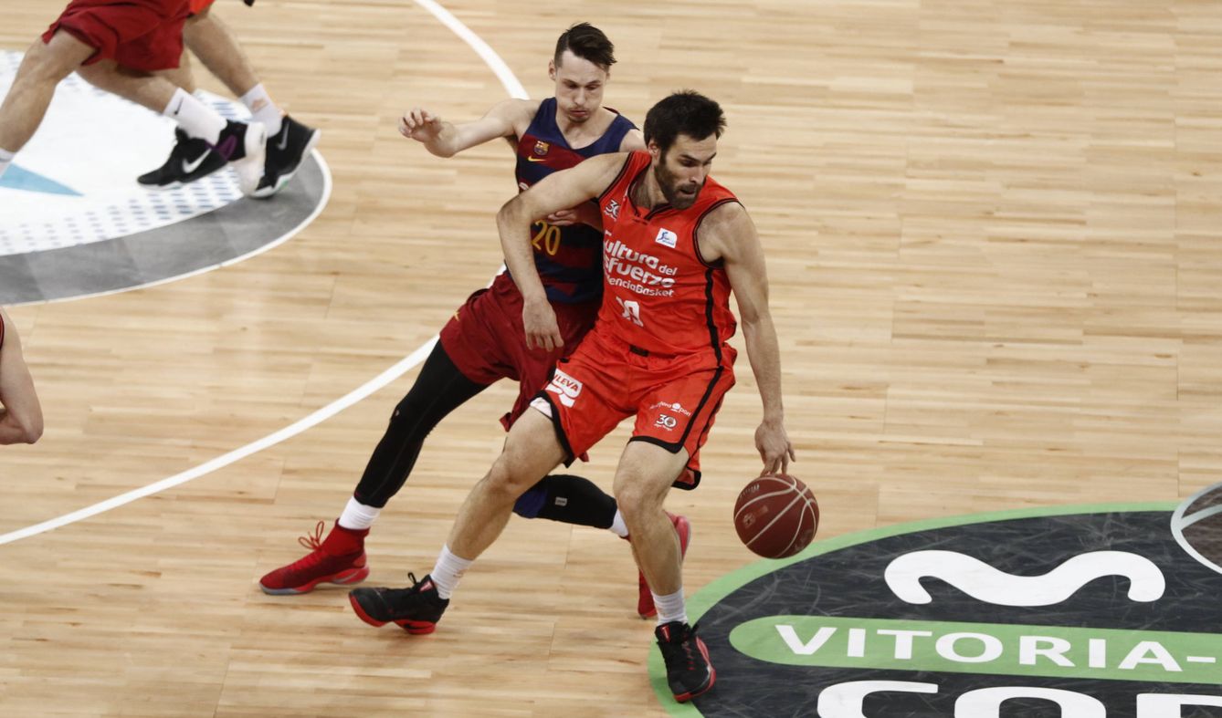 Foto: Fernando San Emeterio fue el máximo anotador del Valencia Basket en la semifinal contra el FC Barcelona Lassa (ACB Photo)