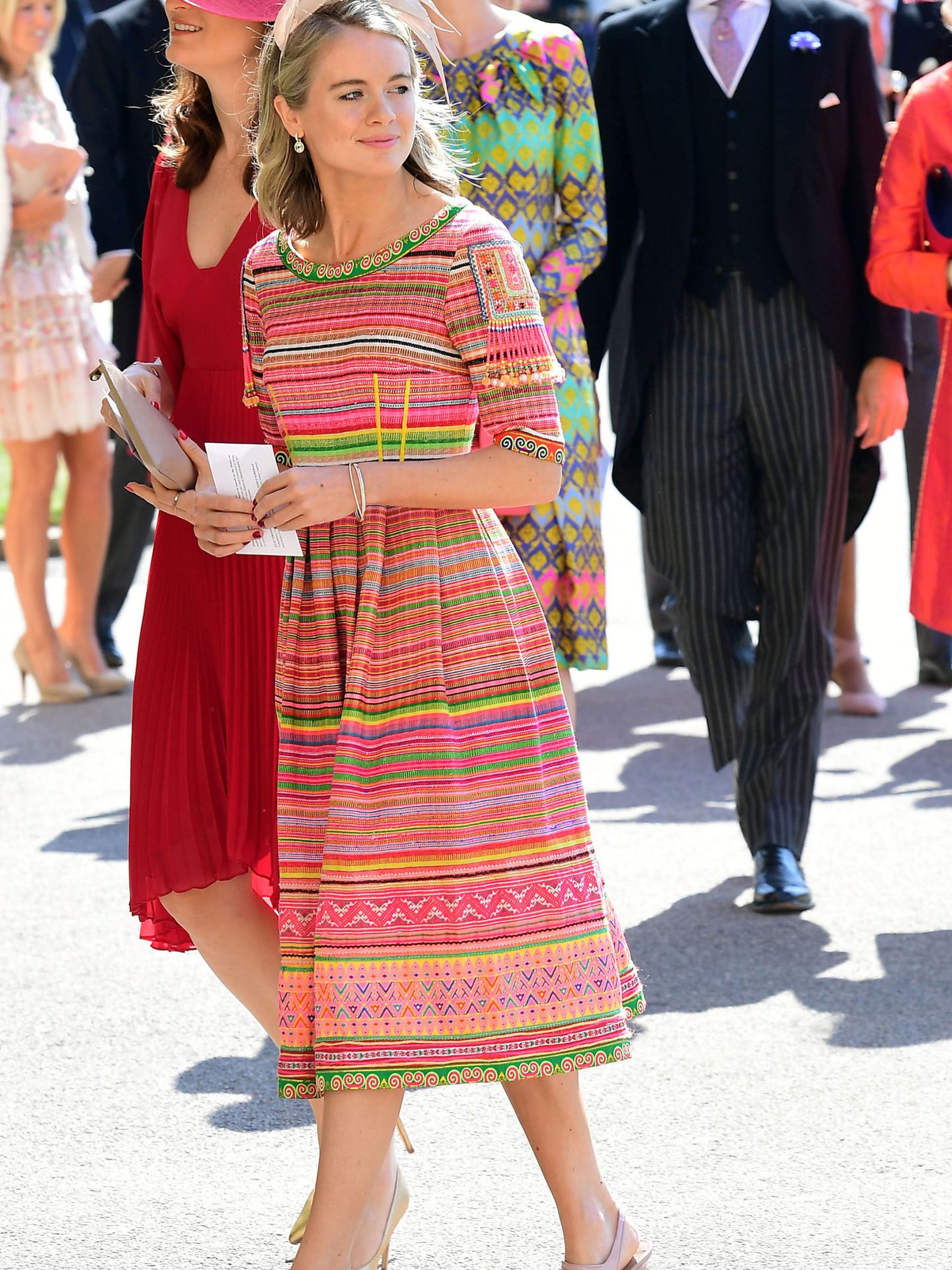 Cressida Bonas, en la boda del príncipe Harry y Meghan Markle. (Reuters)
