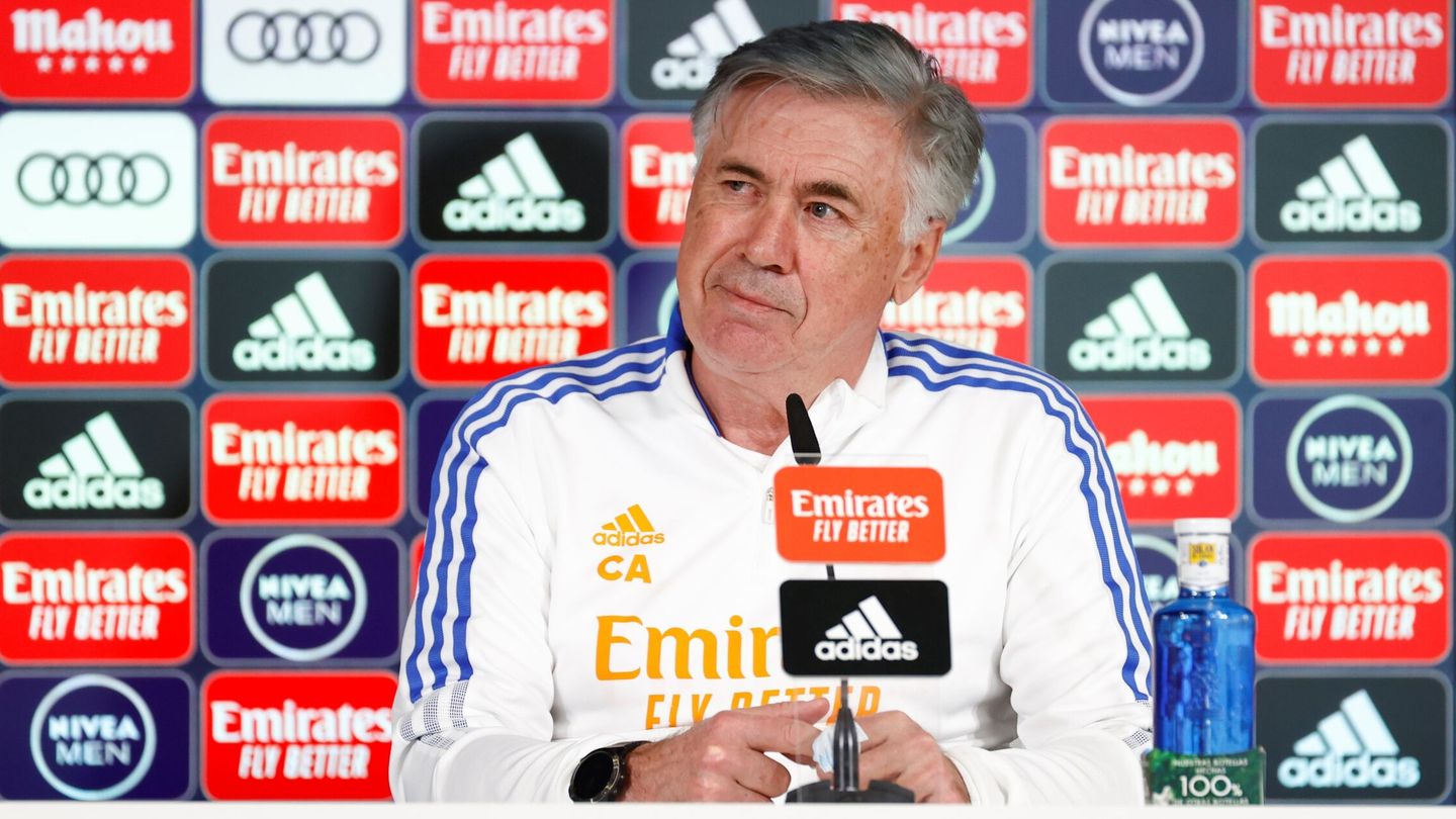 Ancelotti, en rueda de prensa. (EFE/Rodrigo Jiménez)