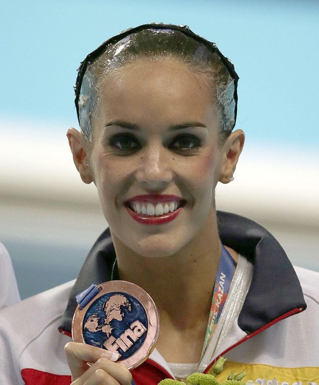 Foto: Ona Carbonell, con la medalla de bronce (Efe).