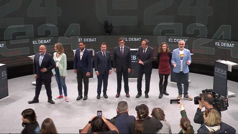 Foto de Directo | Los candidatos a la Generalitat se miden en el debate de TV3