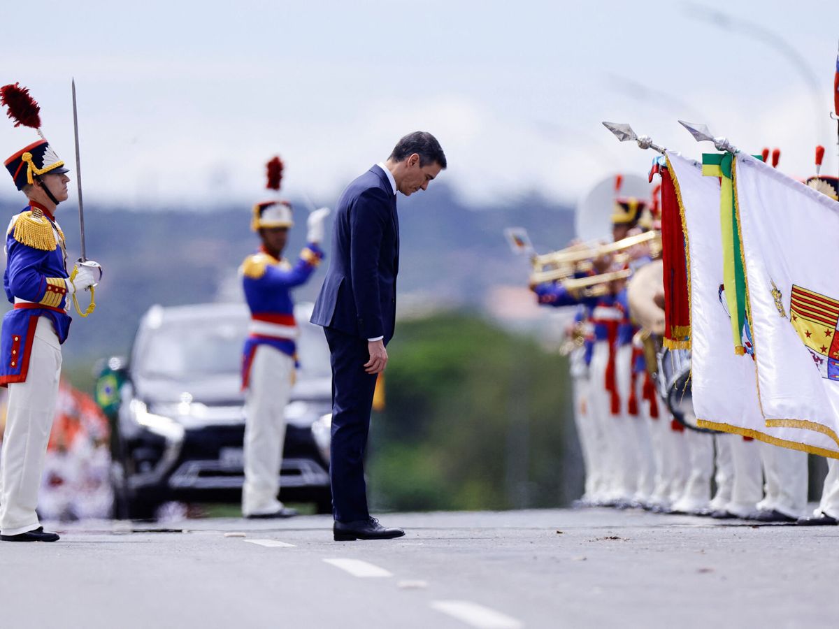 Foto: El presidente del Gobierno, Pedro Sánchez, en su visita a Brasil. (Reuters/Ueslei Marcelino)