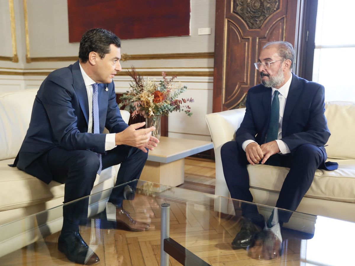Foto: El presidente de Aragón visita Andalucía. (EFE/José Manuel Vidal)