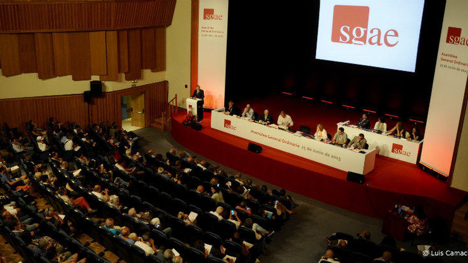 Foto: Imagen de la asamblea de la SGAE (Luis Camacho)