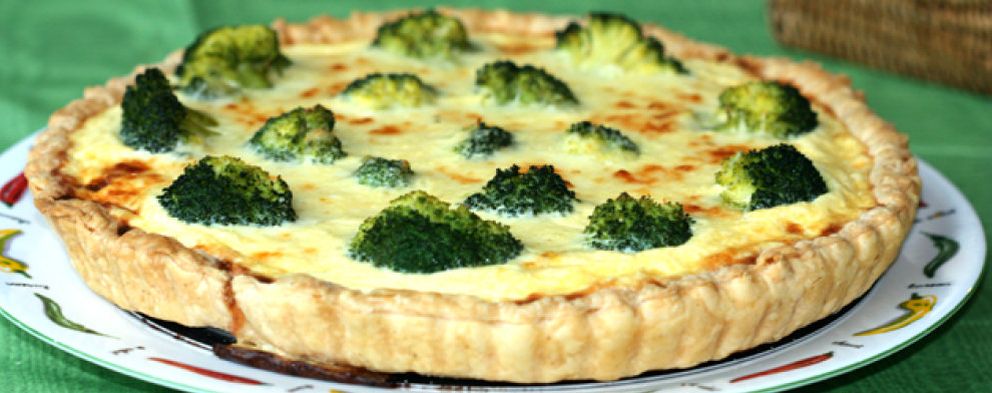 Foto: Cena sana y ligera: quiche de brócoli y champiñones