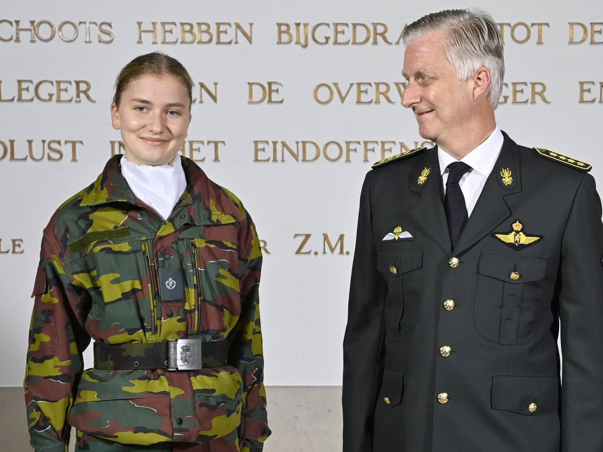 Foto: La princesa Elisabeth de Bélgica, en la Real Academia Militar. (Cordon Press)