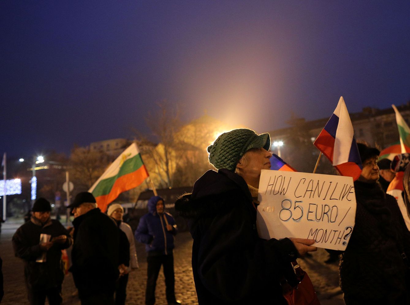Manifestantes antieuropeos protestan en Sofía, el 11 de enero de 2018. (Reuters)
