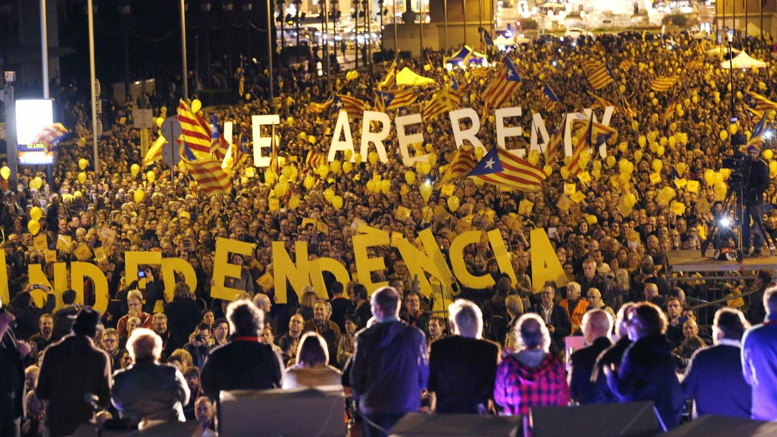 Foto: Imagen de archivo de una manifestación soberanista el año pasado en Barcelona. (Reuters)