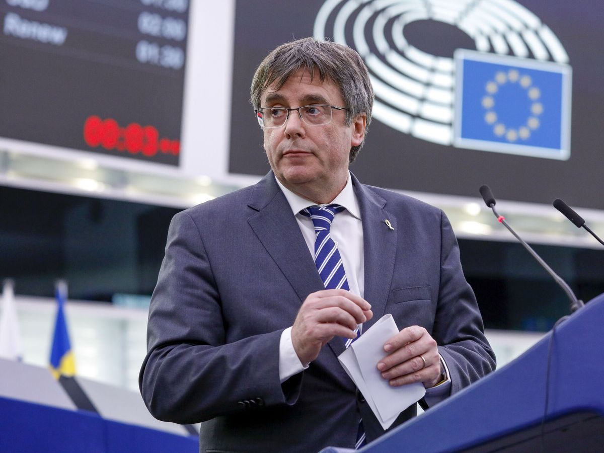 Foto: El 'expresidenet' catalán Carles Puigdemont en el Parlamento Europeo en una imagen de archivo. (EFE/Julien Warnand)