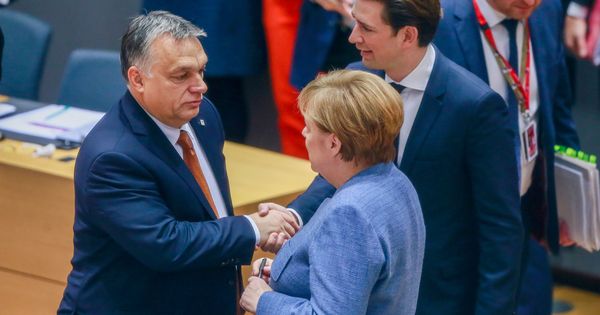 Foto: Angela Merkel, Sebastian Kurz y Viktor Orbán. (Reuters)