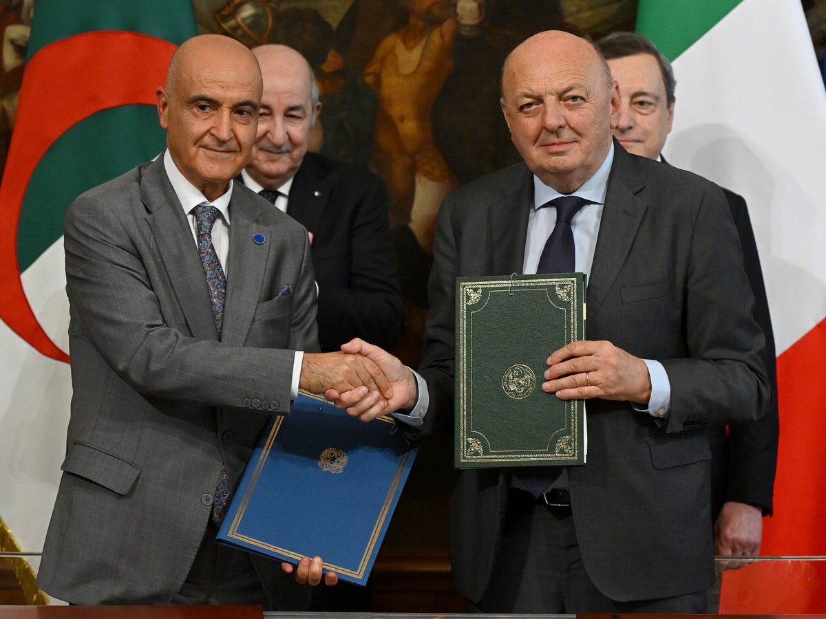 Foto: El presidente de Argelia, Abdelmadjid Tebboune, visita Italia. (EFE/Ettore Ferrari)