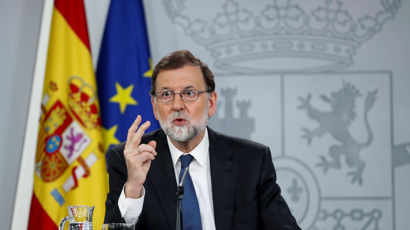 Mariano Rajoy, durante su comparecencia el pasado viernes. (Reuters)