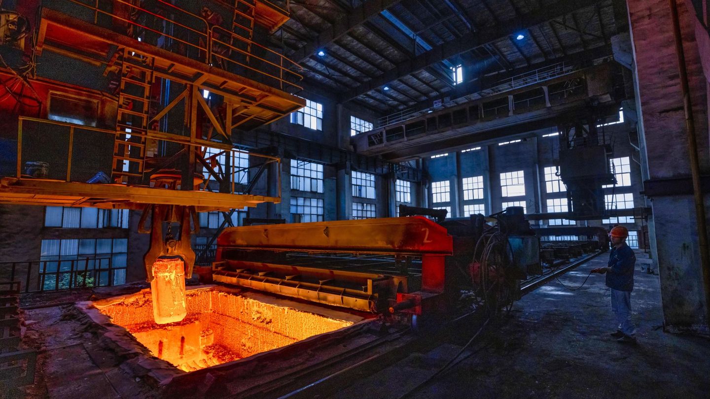 Planta de producción de acero. (Reuters)