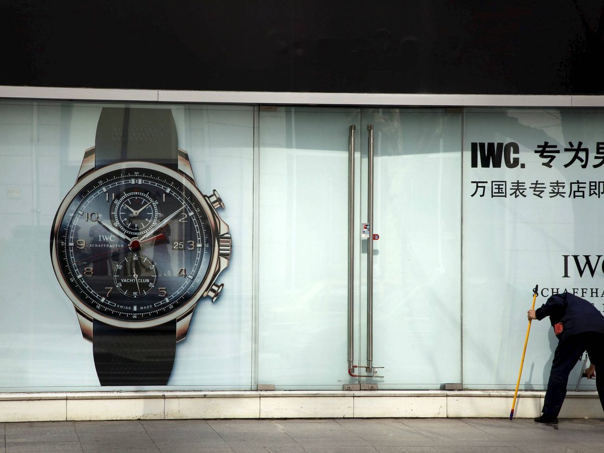 Foto: Tienda de relojes de lujo en Shanghái. (EFE)