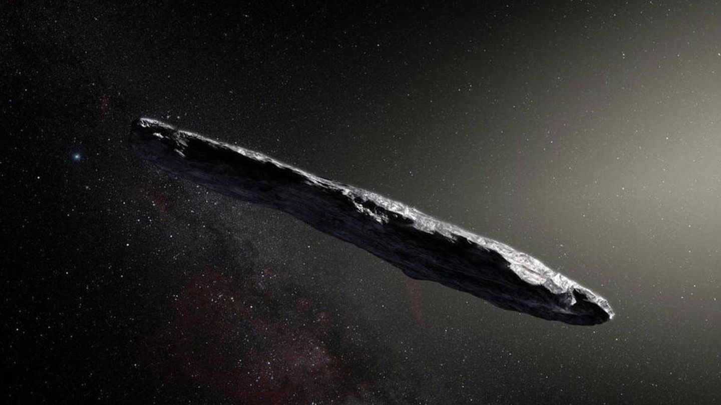 Ilustración de cómo podría ser Oumuamua. (ESO)