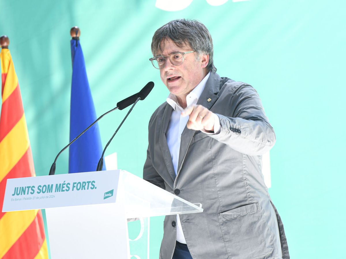 Foto: Carles Puigdemont en un acto en el sur de Francia. (EFE)