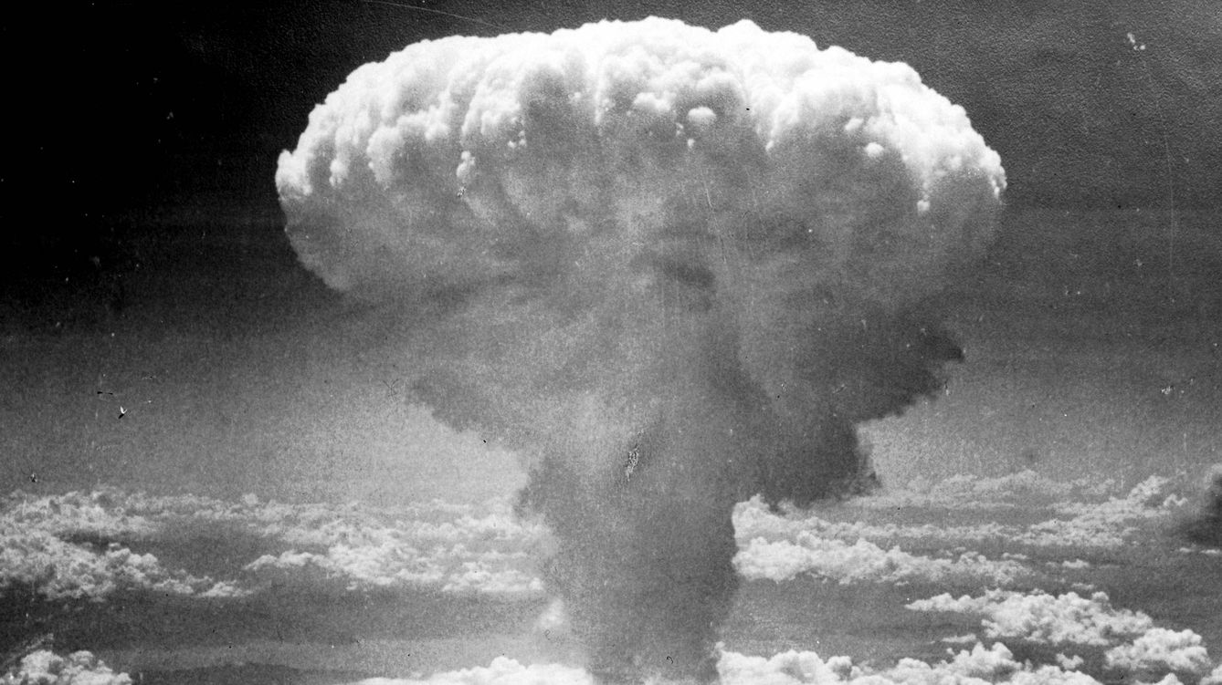 Foto: El efecto de la bomba atómica arrojada sobre Nagaski. 